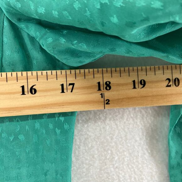 Tory Burch‎ Kathy Silk Dress Size 2 Green - Picture 4 of 5
